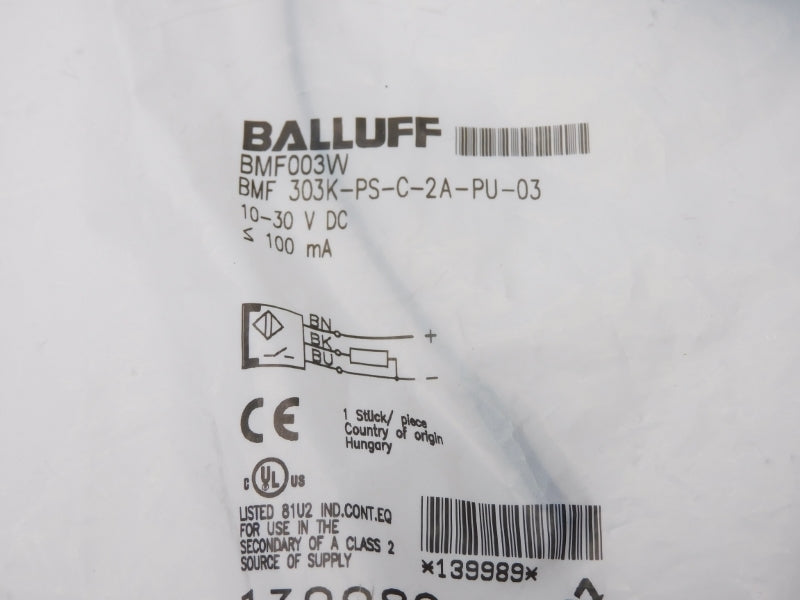BALLUFF BMF303K-PS-C-2A-PU-03 BMF003W 10-30VDC NSMP