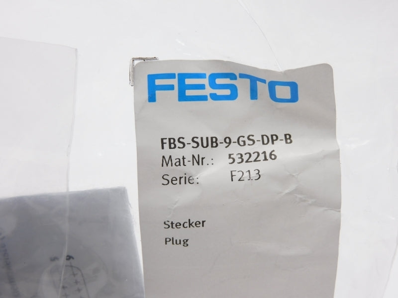 FESTO FBS-SUB-9-GS-DP-B 532216 SER. F213 NSMP