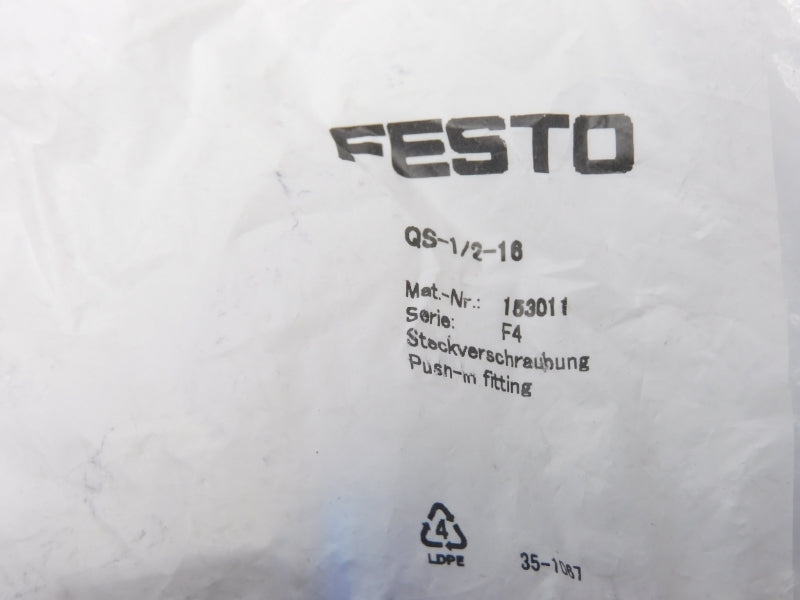 FESTO QS-1/2-16 153011 SER. F4 NSMP