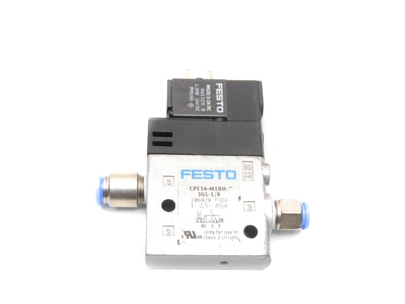 FESTO CPE14-M1BH-3GL-1/8 196929 SER. F302 24VDC 2,5-8BAR UNMP