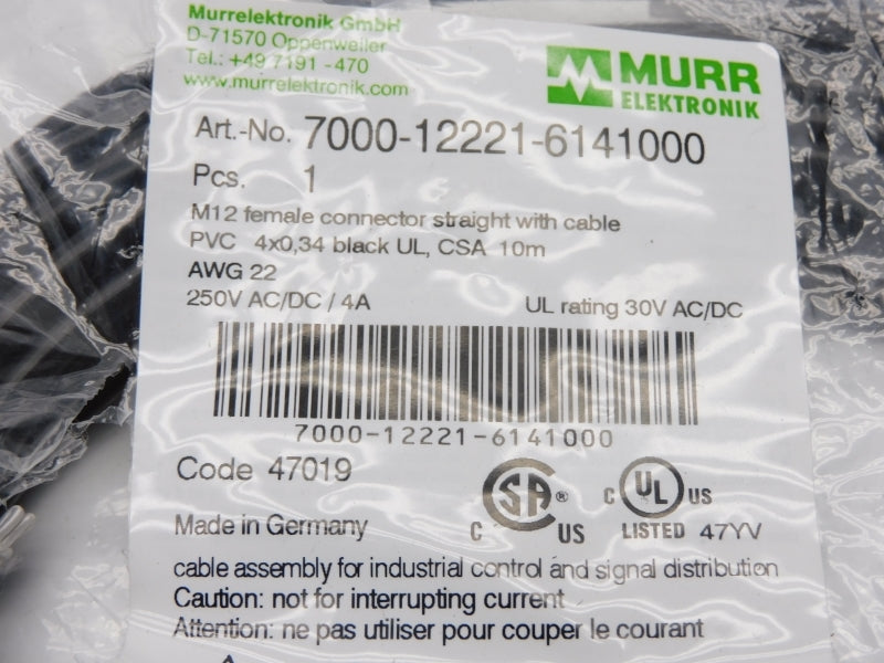 MURR ELEKTRONIK 7000-12221-6141000 250VAC/DC 4A NSMP