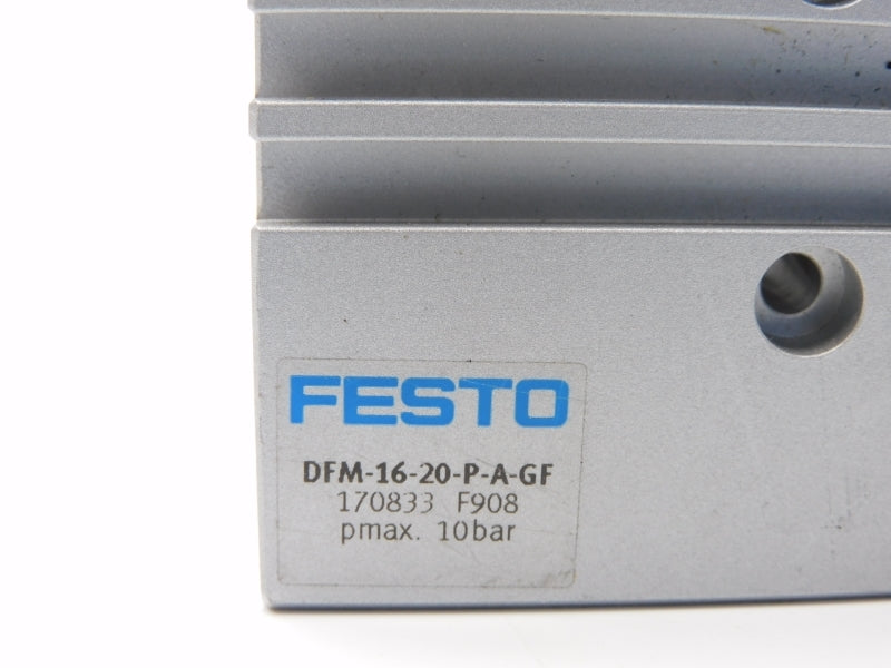 FESTO DFM-16-20-P-A-GF 170833 SER. F908 10BAR NSNP
