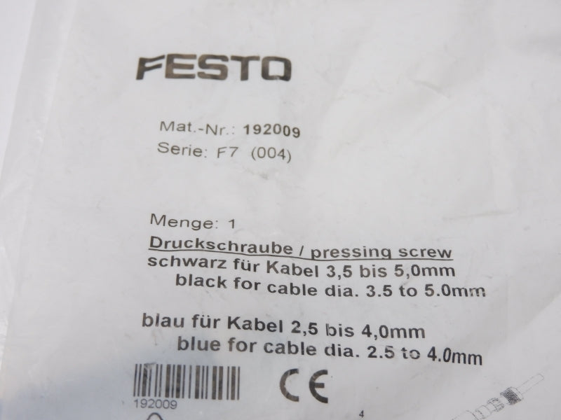 FESTO 192009 SER. F7 NSMP