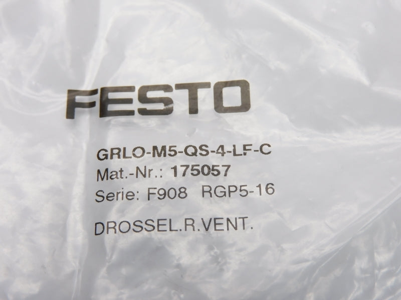 FESTO GRLO-M5-QS-4-LF-C 175057 SER. F908 NSMP