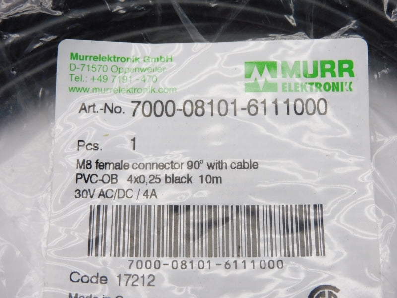 MURR ELEKTRONIK 7000-08101-6111000 30VAC/DC 4A NSMP