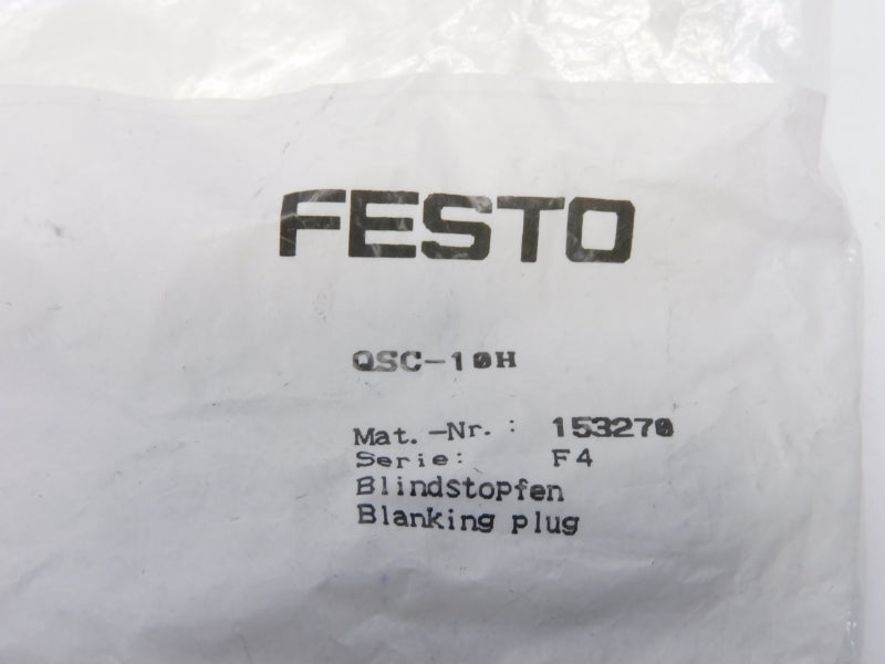 FESTO QSC-10H 153270 SER. F4 (PKG OF 4) NSMP