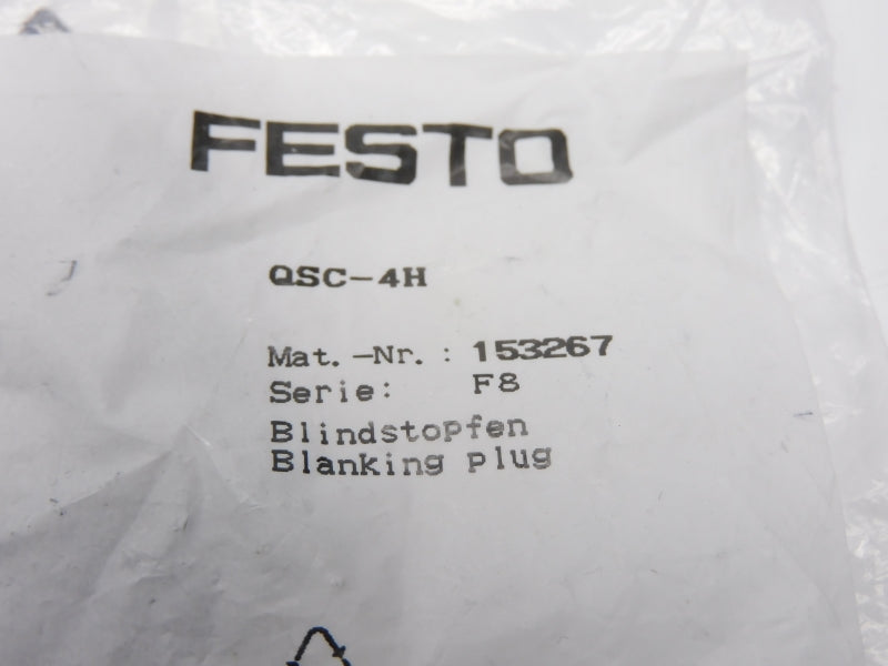 FESTO QSC-4H 153267 (PKG OF 10) NSMP