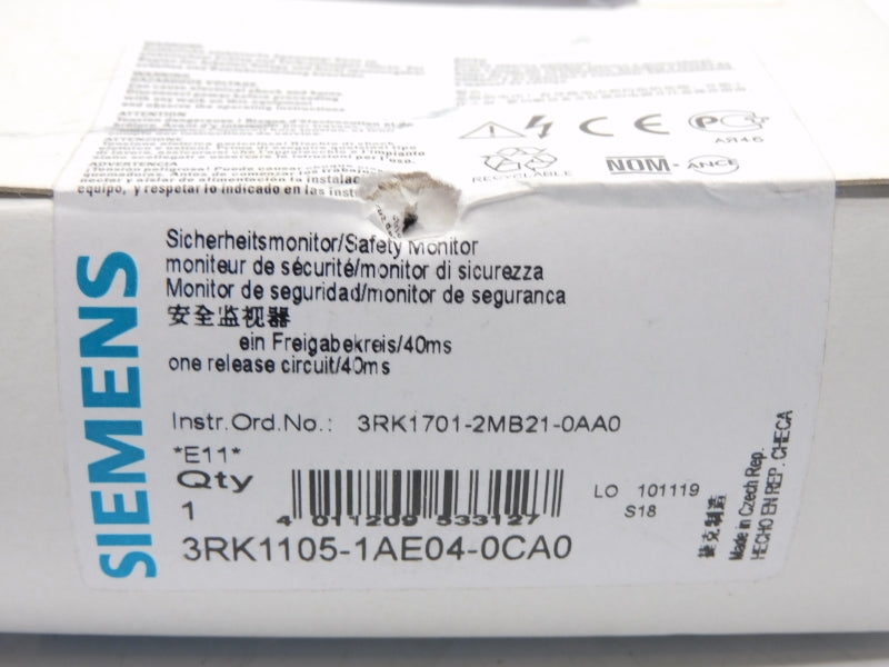 SIEMENS 3RK1105-1AE04-0CA0 NSFS