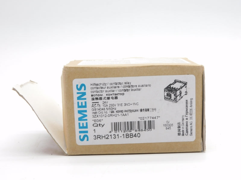 SIEMENS 3RH2131-1BB40 24VDC 10A NSMP