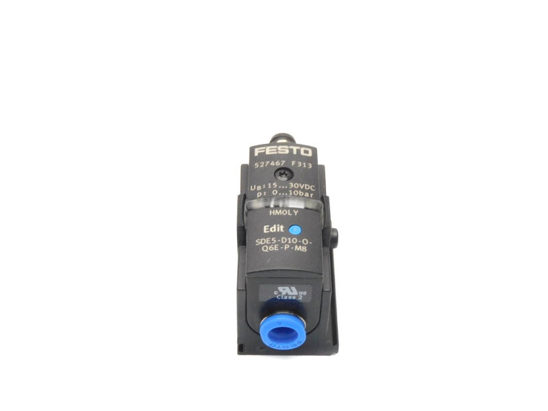 FESTO SDE5-D10-O-Q6E-P-M8 527467 SER. F313 15-30VDC 0-10BAR NSNP