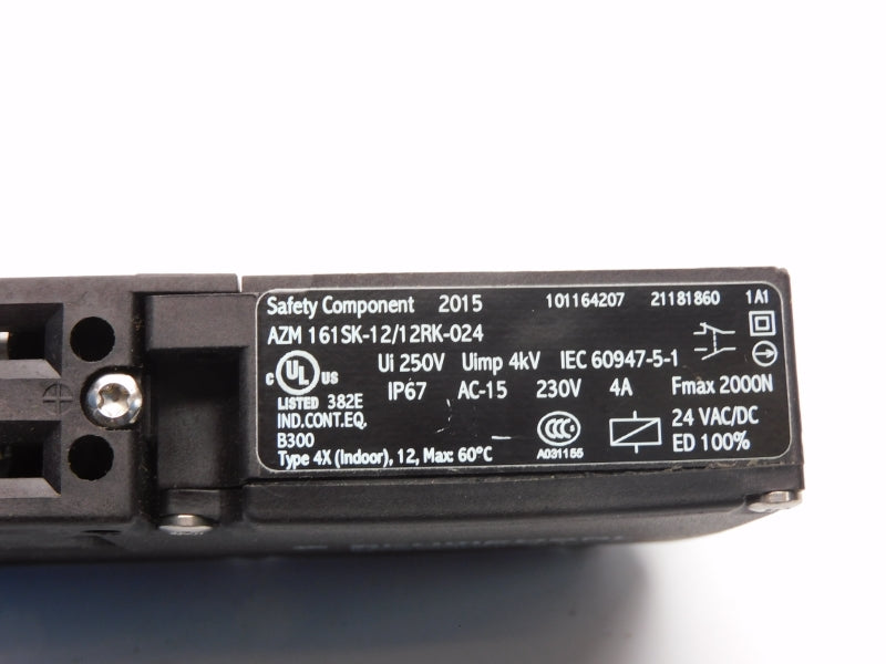 SCHMERSAL AZM161SK-12/12RK-024 101164207 230V 4A UNMP