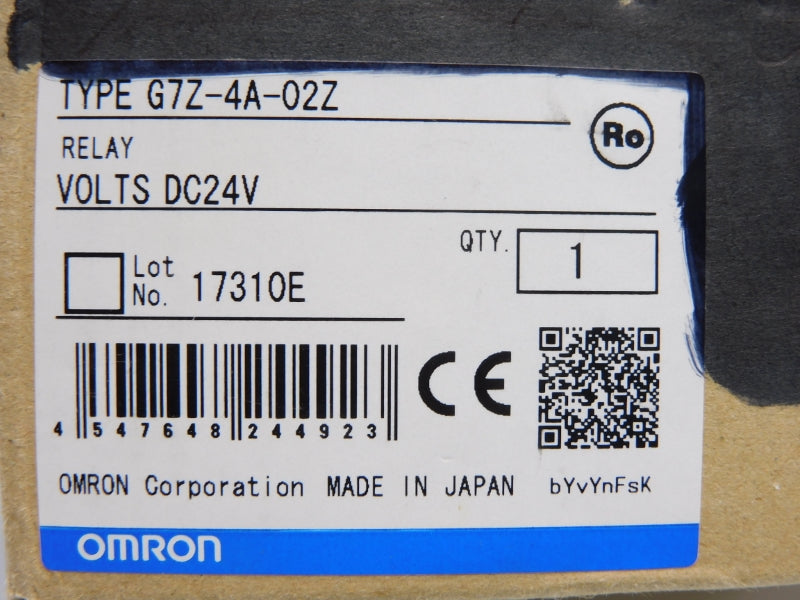 OMRON G7Z-4A-02Z 24VDC 40A (AS PICTURED) NSMP