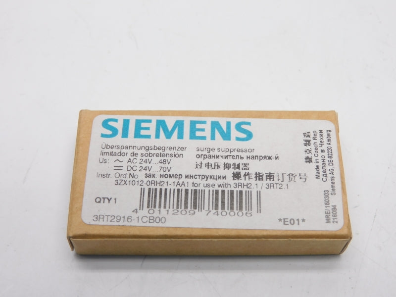 SIEMENS 3RT2916-1CB00 24-70VDC NSMP