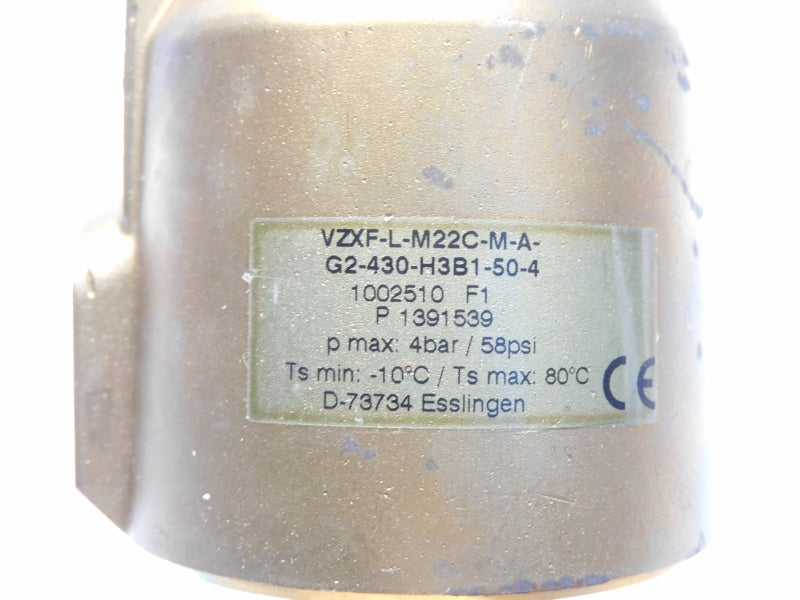 FESTO VZXF-L-M22C-M-A-G2-430-H3B1-50-4 1002510 SER. F1 58PSI NSNP