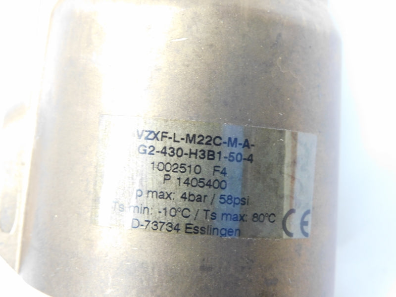 FESTO VZXF-L-M22C-M-A-G2-430-H3B1-50-4 1002510 SER. F4 58PSI NSNP