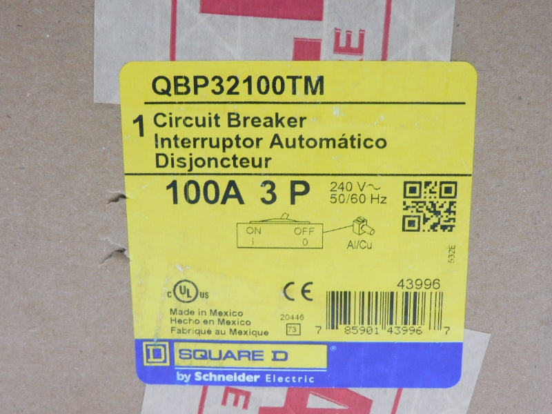 SQUARE D QBP32100TM 240V 100A NSFS