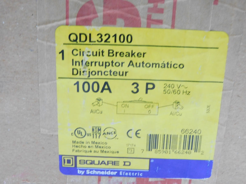 SQUARE D QDL32100 240V 100A NSFS