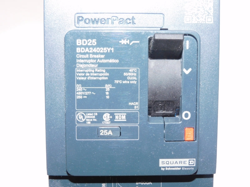 SQUARE D BDA24025Y1 277V 25A NSMP