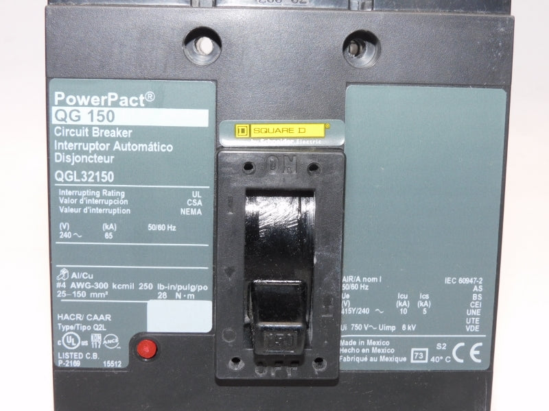 SQUARE D QGL32150 240V 150A NSMP