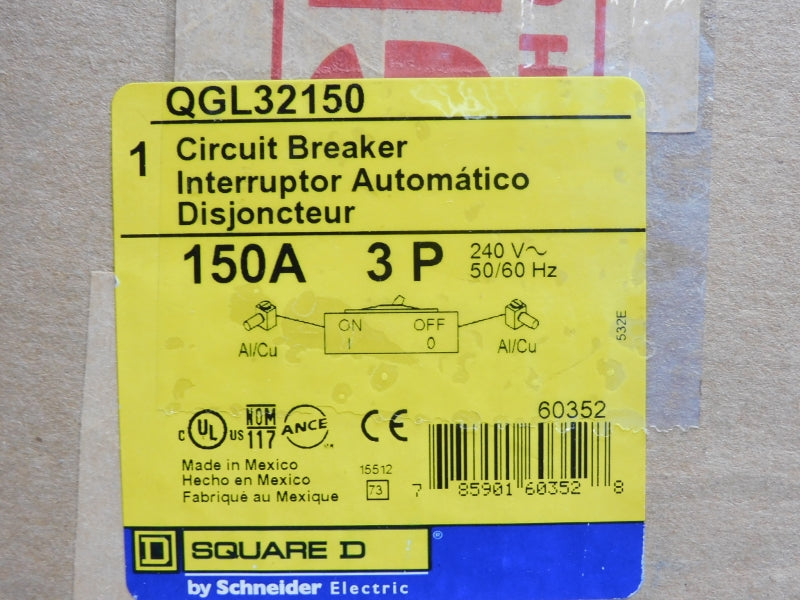 SQUARE D QGL32150 240V 150A NSMP