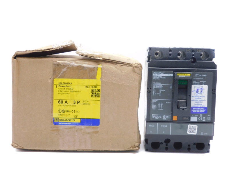 SQUARE D HGL36060AA 600V 60A NSMP