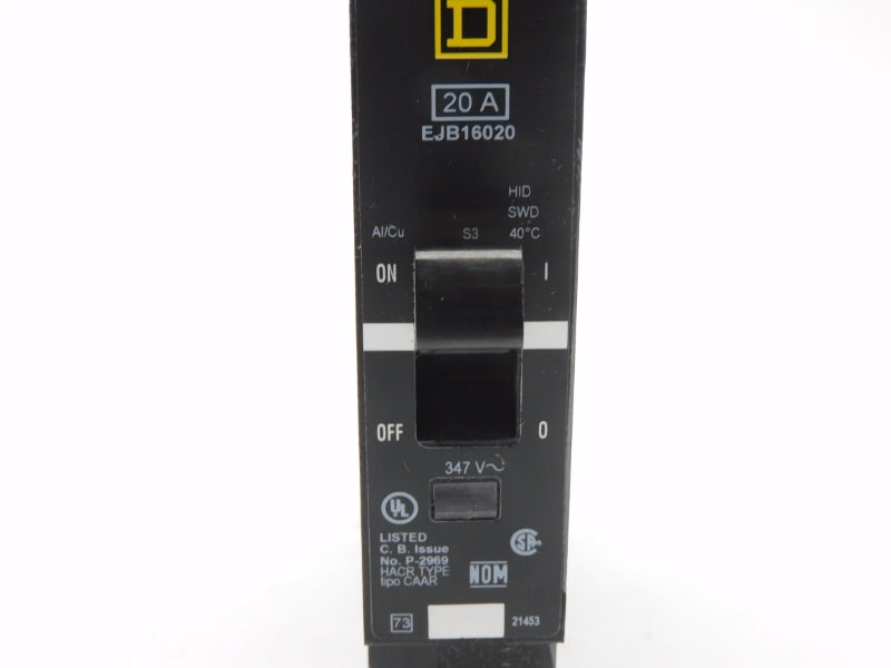 SQUARE D EJB16020 347V 20A NSMP