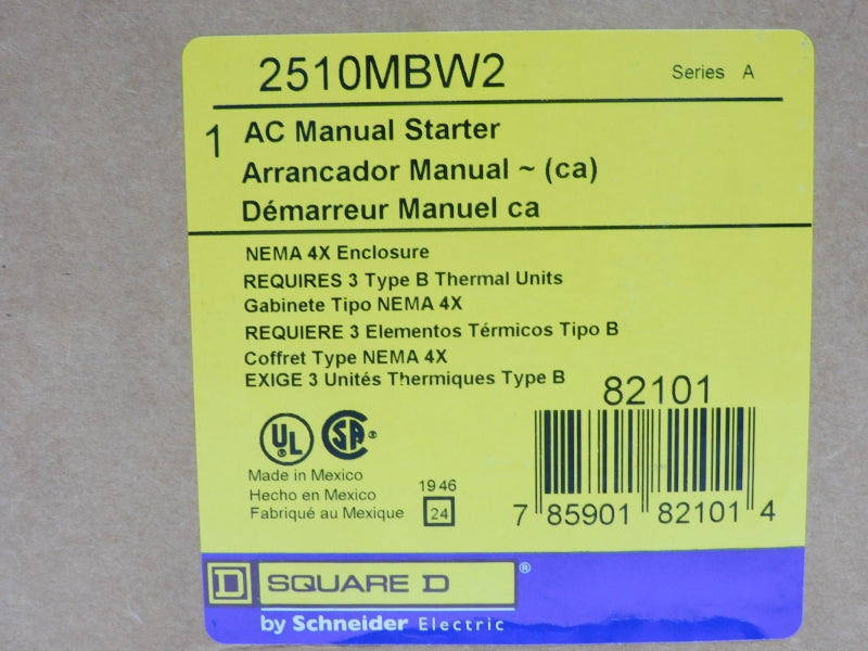 SQUARE D 2510MBW2 SER. A 600V NSMP