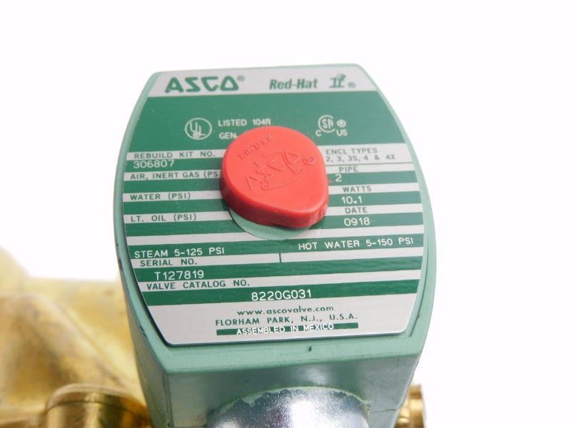 ASCO 8220G031 110/120V 5-150PSI 2" NSNP