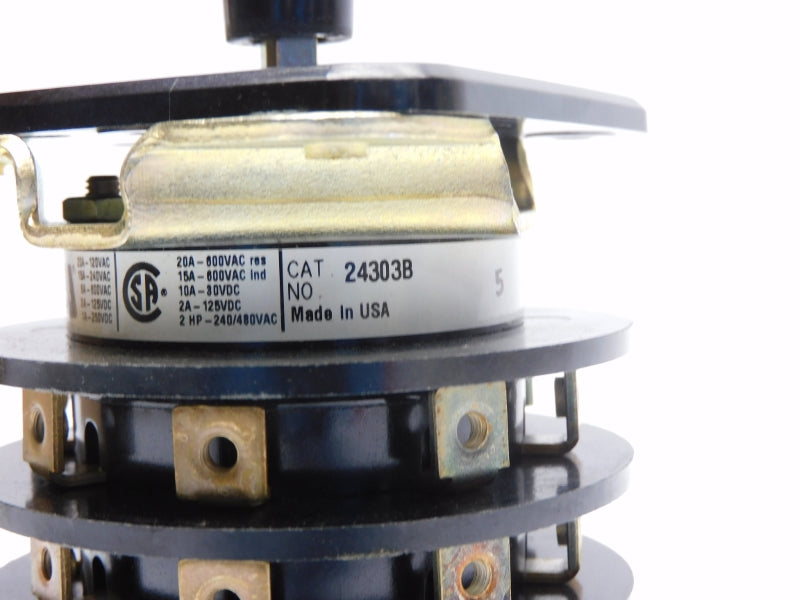 ELECTRO SWITCH 24303B 600VAC 20A NSMP