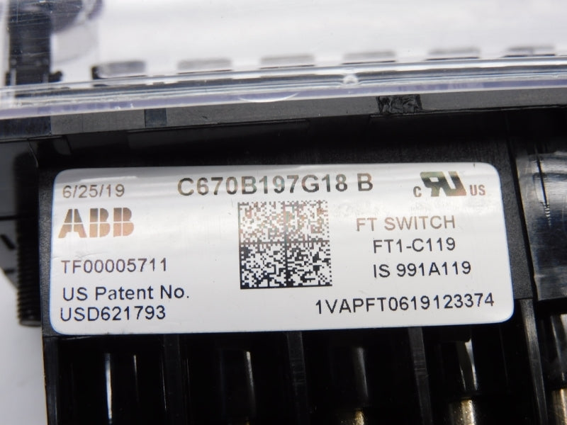ABB 1VAPFT0619123374 C670B197G18 FT1-C119 NSNP