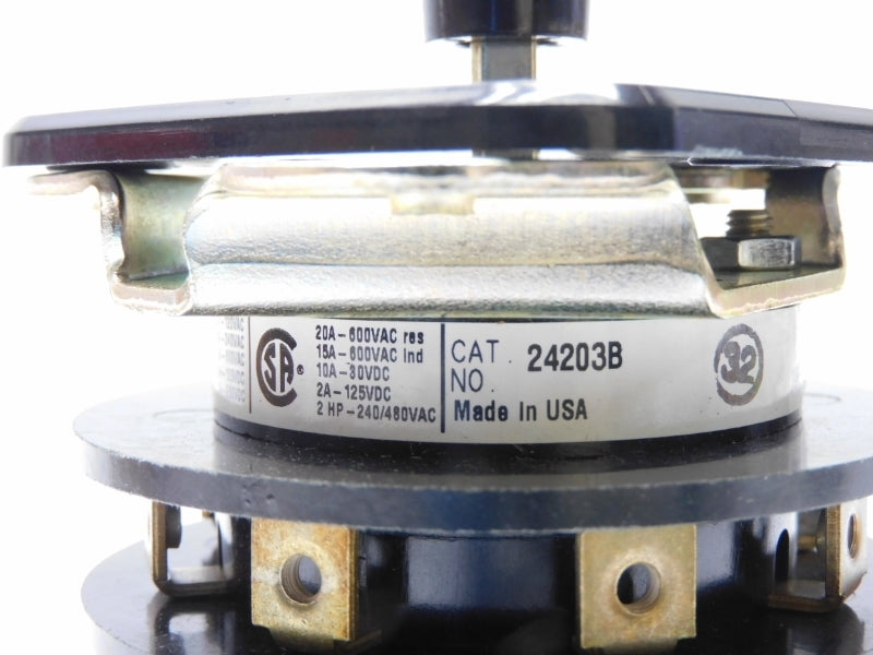 ELECTROSWITCH 24203B 600VAC 20A NSMP