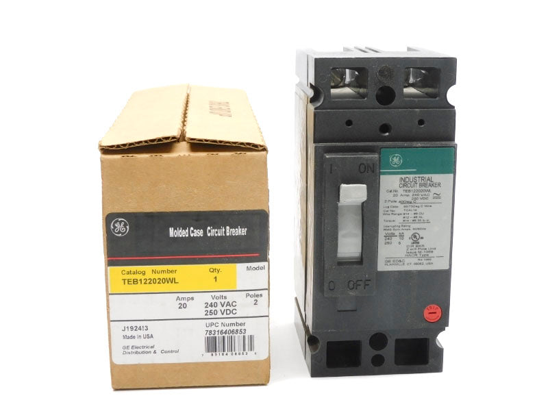 GENERAL ELECTRIC TEB122020WL 250VDC 20A (GREEN) (AS PICTURED) NSMP