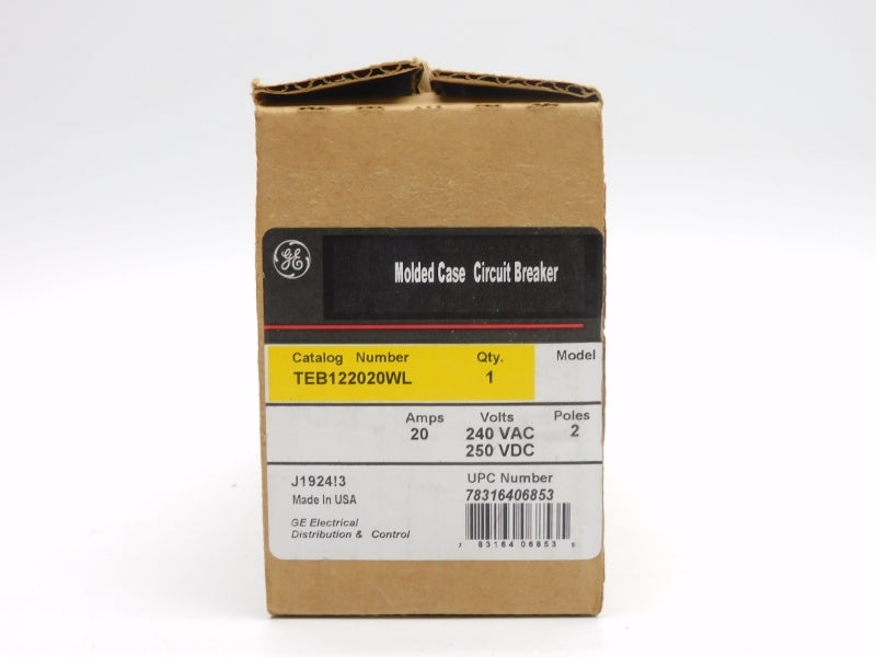 GENERAL ELECTRIC TEB122020WL 250VDC 20A (GREEN) (AS PICTURED) NSMP