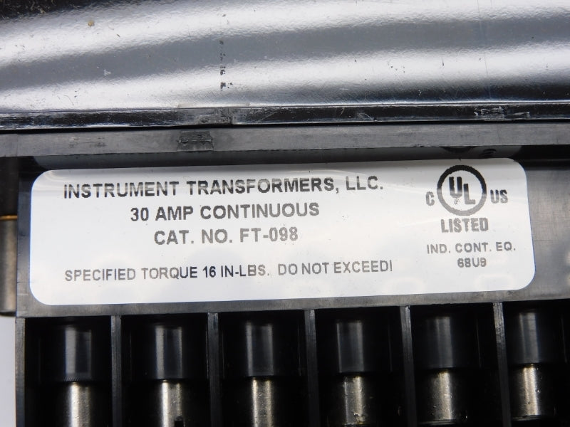 GENERAL ELECTRIC INSTRUMENT TRANSFORMERS FT-098 30A NSMP