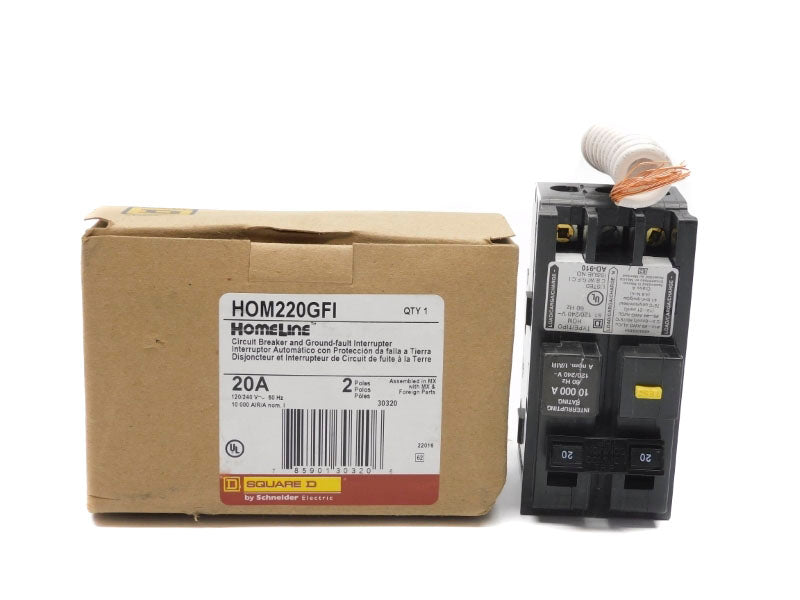 SQUARE D HOM220GFI 120/240V 20A (AS PICTURED) NSMP