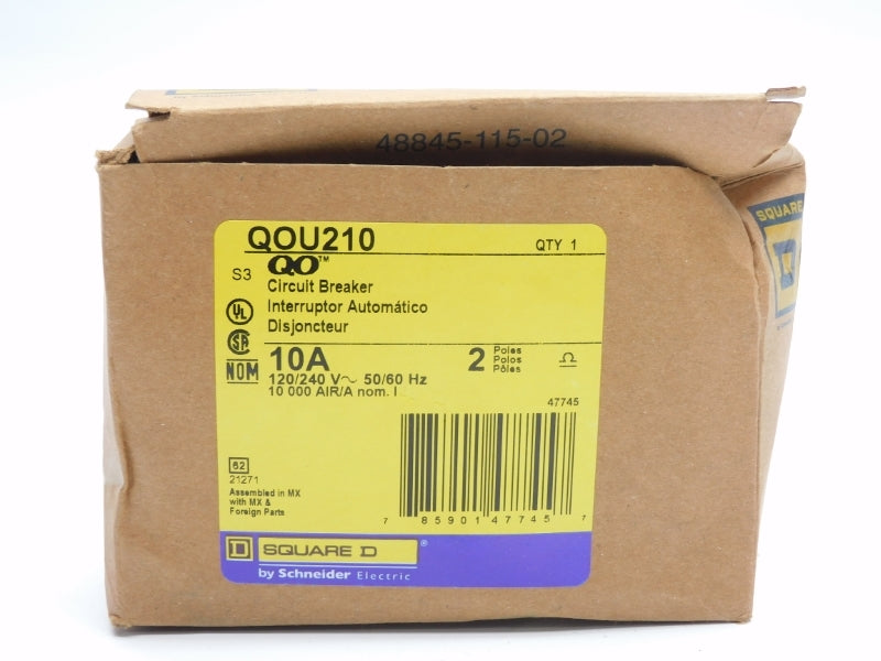 SQUARE D QOU210 120/240V 10A (AS PICTURED) NSMP