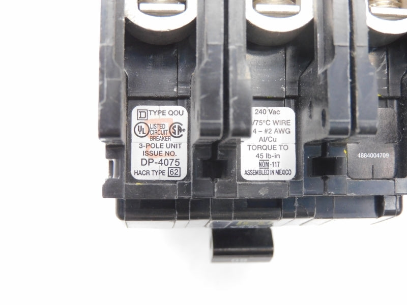 SQUARE D QOU360 240V 60A UNMP