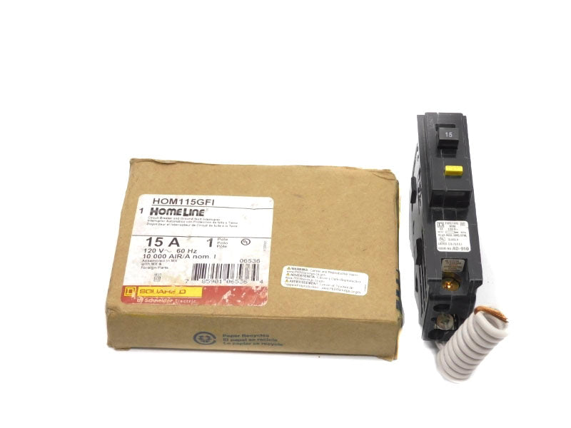 SQUARE D HOM115GFI 120V 15A NSMP