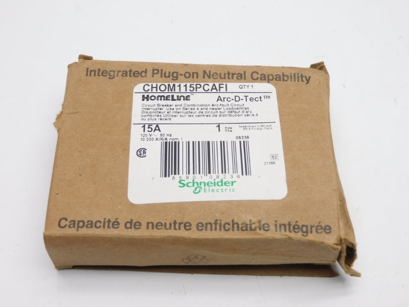 SCHNEIDER ELECTRIC CHOM115PCAFI 120V 15A NSMP