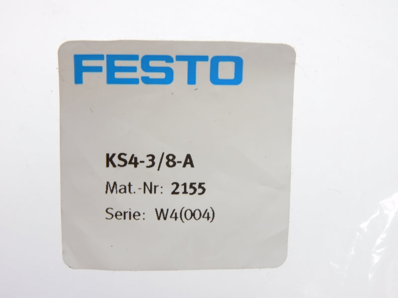 FESTO KS4-3/8-A 2155 SER. W4 NSMP