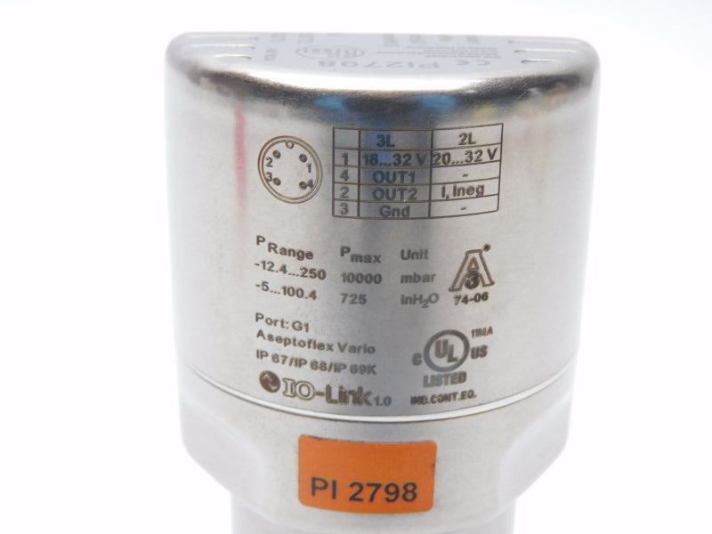 IFM EFECTOR PI2798 18-32V 10000MBAR NSNP