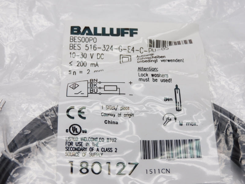 BALLUFF BES516-324-G-E4-C-PU-05 BES00P0 10-30VDC NSMP