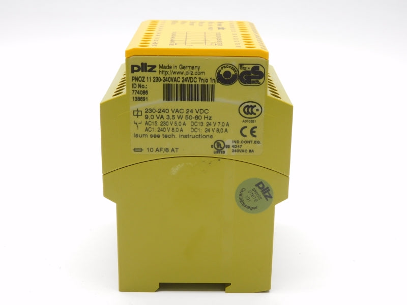 PILZ PNOZ11230-240VAC24VDC7N/O1N/C 774086 230-240VAC 8,0A NSNP