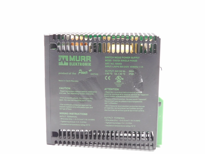 MURR ELEKTRONIK MCS5-230/24 85083 200-240V 1.1A NSMP