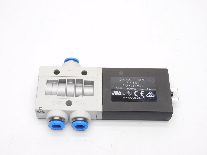 FESTO MHE3-MS1H-3/2G-QS-6 525151 SER. H802 21,6-26,4VDC 1A NSMP