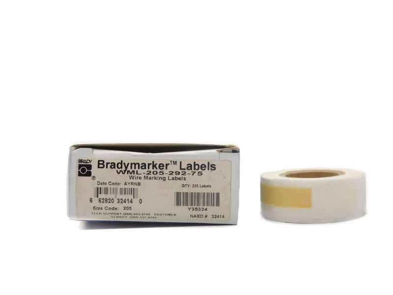 BRADY WML-205-292-75 (PKG OF 250) NSMP