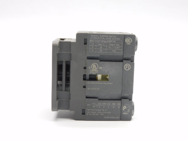 ABB OT16FT3 690V 25A UNMP