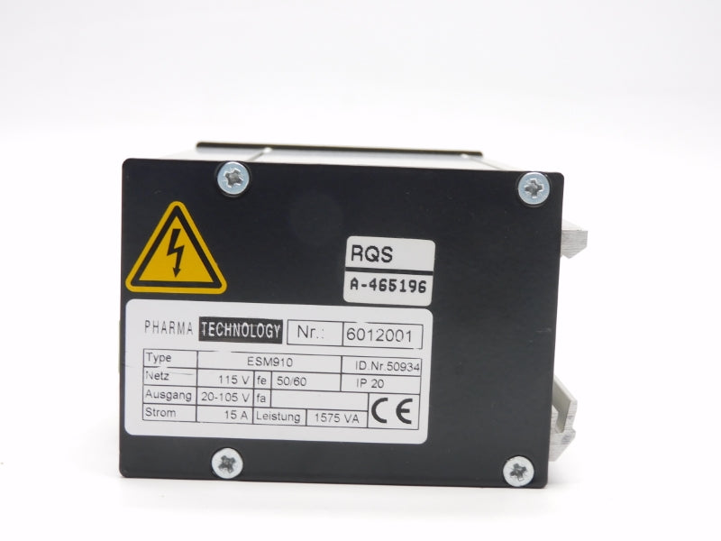 PHARMA TECHNOLOGY ESM910 50934 115V 15A NSNP