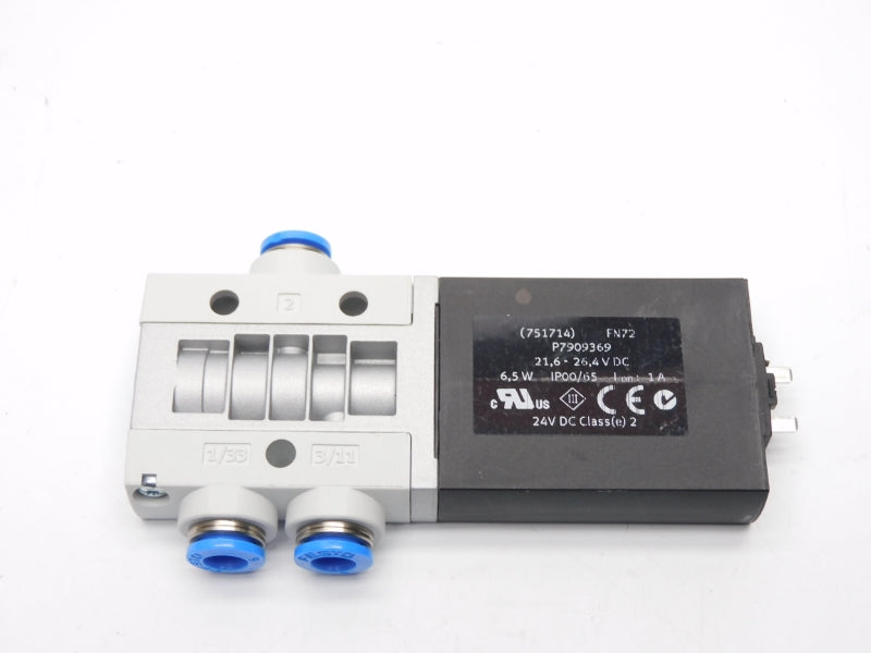FESTO MHE3-MS1H-3/2G-QS-6 525151 SER. H102 21,6-26,4VDC 1A UNMP