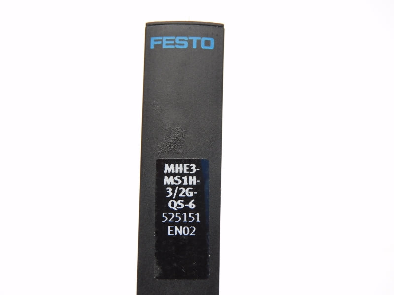 FESTO MHE3-MS1H-3/2G-QS-6 525151 SER. EN02 21,6-26,4VDC 1A UNMP